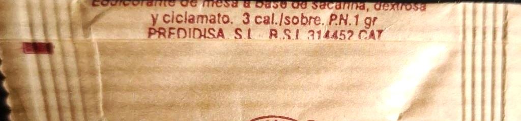 Sobres de edulcorantes de España de la marca de café VITORIA. Sobres de edulcorantes de España de la marca de café VITORIA.