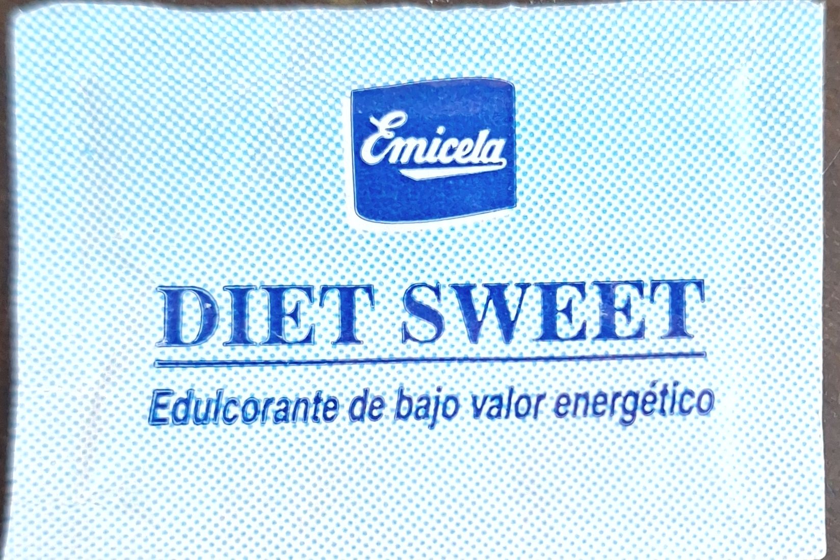 Sobres de edulcorantes de la marca de café EMICELA. Sobres de edulcorantes de la marca de café EMICELA.