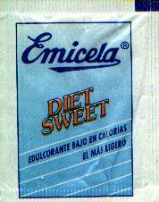 Sobres de edulcorantes de la marca de café EMICELA. Sobres de edulcorantes de la marca de café EMICELA.