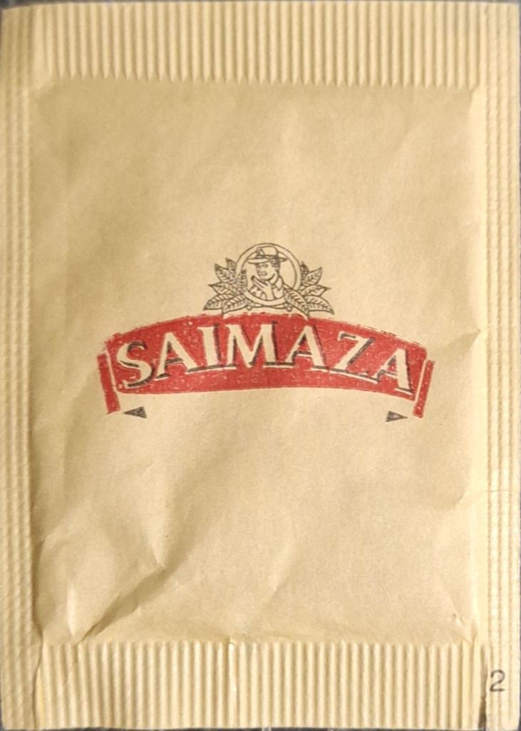 Sobres de edulcorantes de España de la marca de café SAIMAZA. Sobres de edulcorantes de España de la marca de café SAIMAZA.