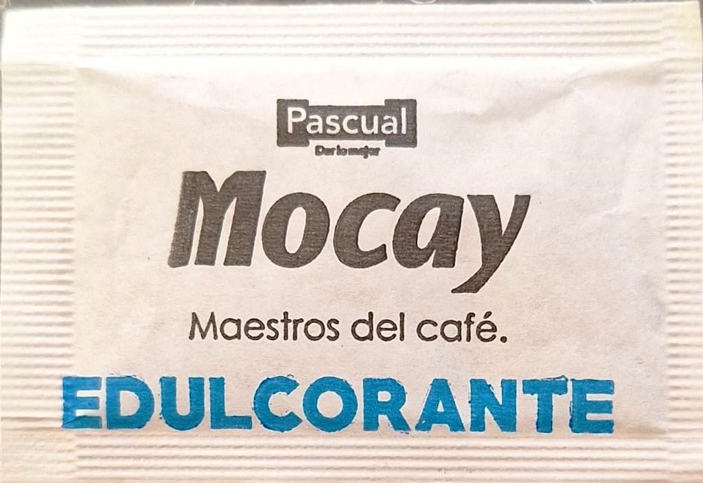 Sobres de edulcorantes de España de la marca de café MOCAY. Sobres de edulcorantes de España de la marca de café MOCAY.