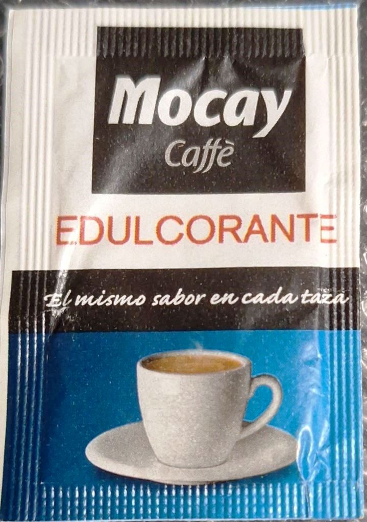 Sobres de edulcorantes de España de la marca de café MOCAY. Sobres de edulcorantes de España de la marca de café MOCAY.