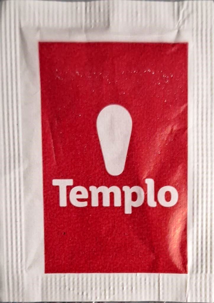Sobres de edulcorantes de España de la marca de café TEMPLO. Sobres de edulcorantes de España de la marca de café TEMPLO.