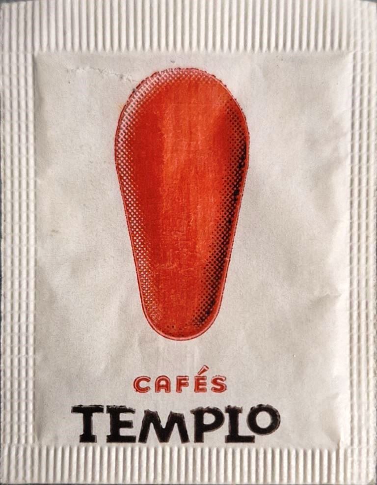 Sobres de edulcorantes de España de la marca de café TEMPLO. Sobres de edulcorantes de España de la marca de café TEMPLO.