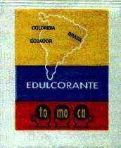 Sobres de edulcorantes de la marca de café TOMOCA Sobres de edulcorantes de la marca de café TOMOCA