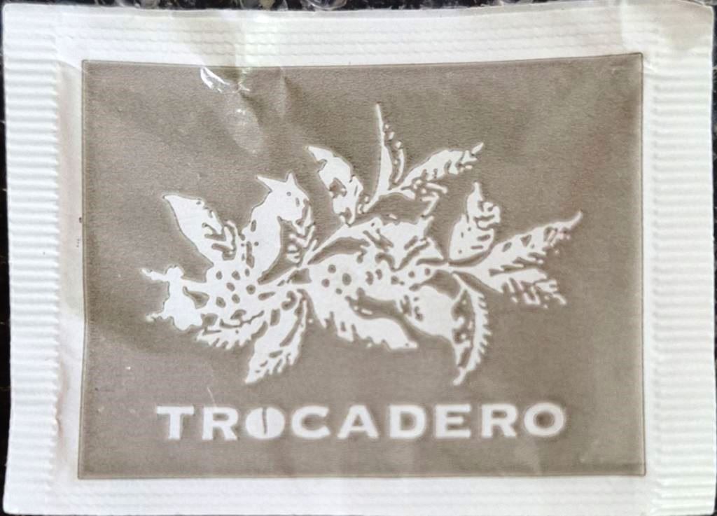 Sobres de edulcorantes de la marca de café TROCADERO Sobres de edulcorantes de la marca de café TROCADERO