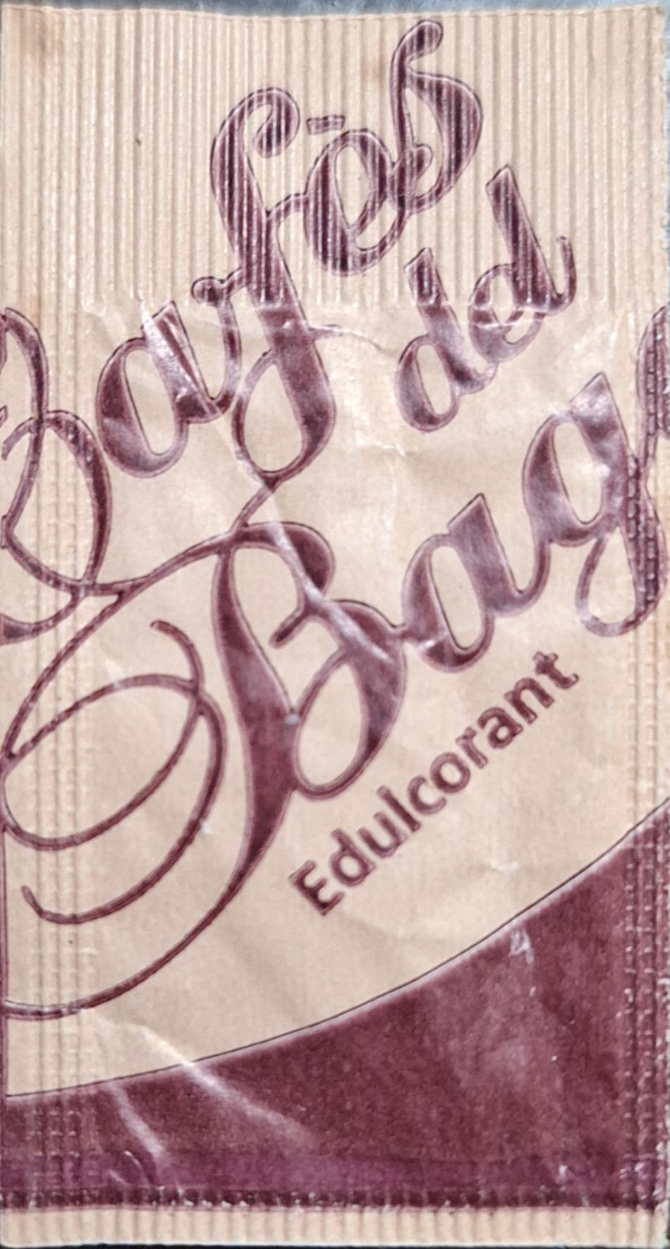 Sobres de edulcorantes de la marca de café DEL BAGES. Sobres de edulcorantes de la marca de café DEL BAGES.