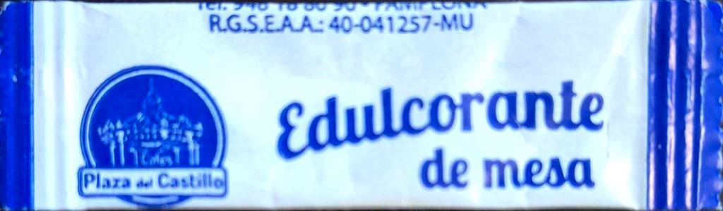 Sobres de edulcorantes de España de la marca de café PLAZA DEL CASTILLO. Sobres de edulcorantes de España de la marca de café PLAZA DEL CASTILLO.