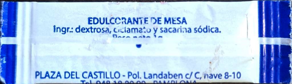 Sobres de edulcorantes de España de la marca de café PLAZA DEL CASTILLO. Sobres de edulcorantes de España de la marca de café PLAZA DEL CASTILLO.