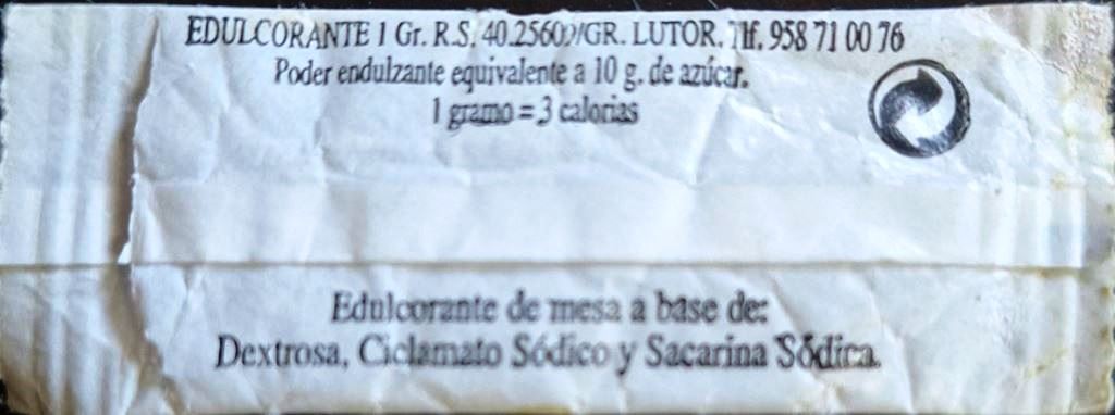 Sobres de edulcorantes de la marca de café JURADO. Sobres de edulcorantes de la marca de café JURADO.