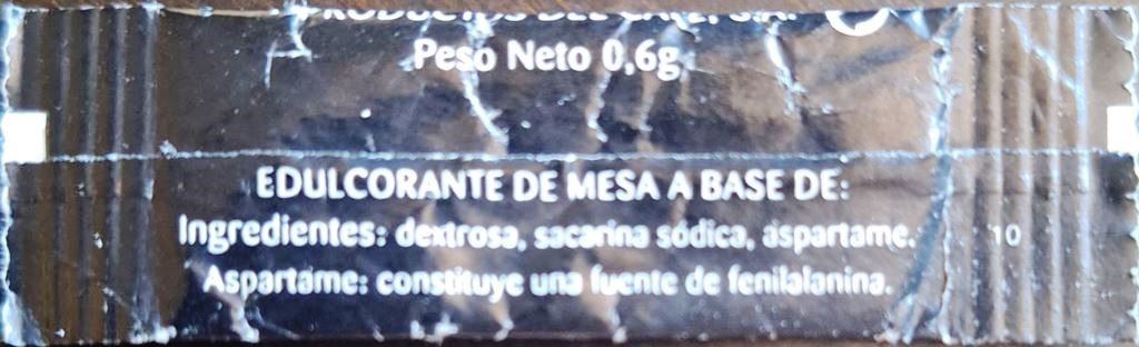Sobres de edulcorantes de España de la marca de café MEDALLA DE ORO. Sobres de edulcorantes de España de la marca de café MEDALLA DE ORO.