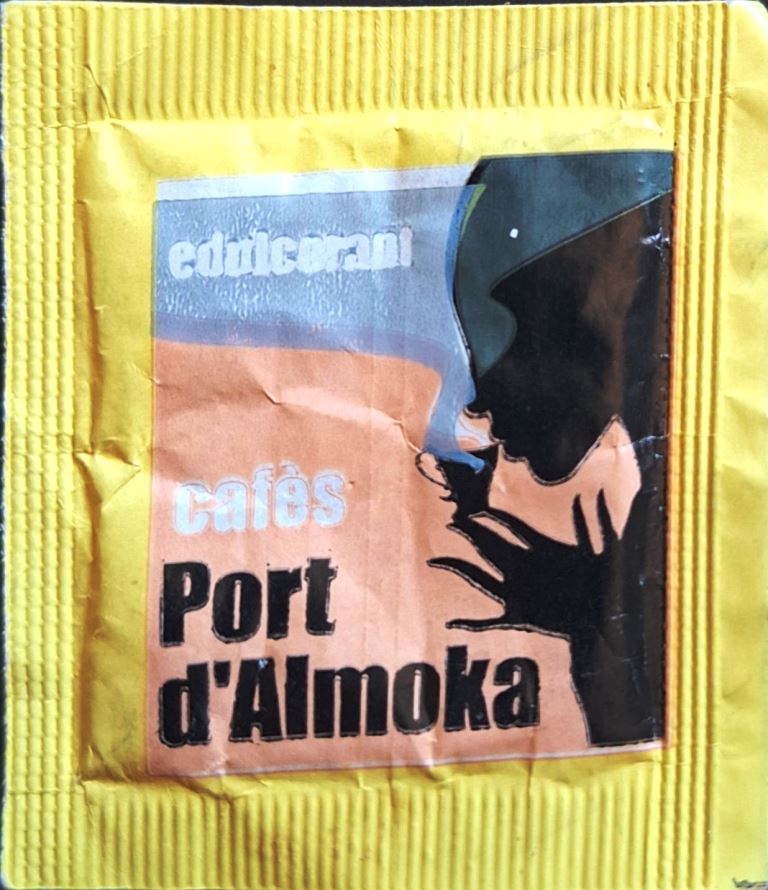Sobres de edulcorantes de la marca de café PORT D'ALMOKA. Sobres de edulcorantes de la marca de café PORT D'ALMOKA.