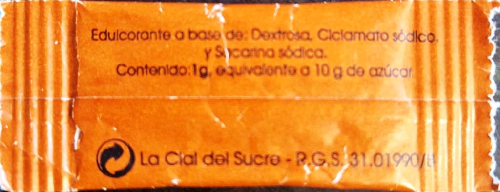 Sobres de edulcorantes de España de la marca de café VITORIA. Sobres de edulcorantes de España de la marca de café VITORIA.