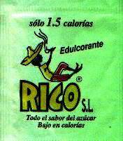 Sobres de edulcorantes de España de la marca de café RICO. Sobres de edulcorantes de España de la marca de café RICO.