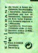 Sobres de edulcorantes de España de la marca de café ROURA. Sobres de edulcorantes de España de la marca de café ROURA.