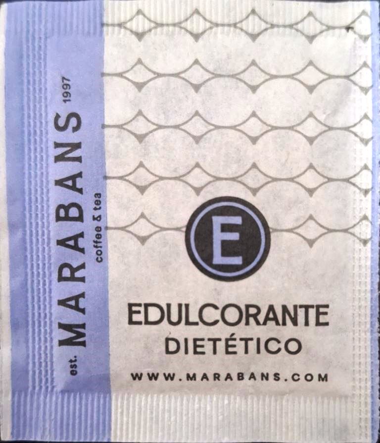 Sobres de edulcorantes de España de la marca de café MARABANS. Sobres de edulcorantes de España de la marca de café MARABANS.