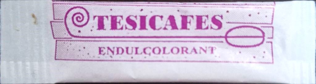 Sobres de edulcorantes de la marca de café TESICAFES Sobres de edulcorantes de la marca de café TESICAFES