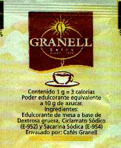 Sobres de edulcorantes de la marca de café GRANELL. Sobres de edulcorantes de la marca de café GRANELL.