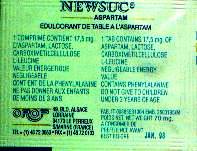 Ma collection personnelle de Sachets d'édulcorant de la marque d'édulcorant NEW SUC de France. Ma collection personnelle de Sachets d'édulcorant de la marque d'édulcorant NEW SUC de France.