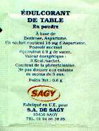 Ma collection personnelle de Sachets d'édulcorant de la marque d'édulcorant SAGYSUC de France. Ma collection personnelle de Sachets d'édulcorant de la marque d'édulcorant SAGYSUC de France.