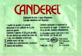 Ma collection personnelle de Sachets d'édulcorant de la marque d'édulcorant CANDEREL de France. Ma collection personnelle de Sachets d'édulcorant de la marque d'édulcorant CANDEREL de France.