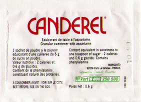 Ma collection personnelle de Sachets d'édulcorant de la marque d'édulcorant CANDEREL de France. Ma collection personnelle de Sachets d'édulcorant de la marque d'édulcorant CANDEREL de France.
