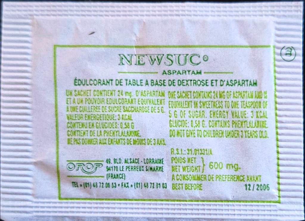 Ma collection personnelle de sachets d'édulcorant de l'hôtel CAMPANILE en France Ma collection personnelle de sachets d'édulcorant de l'hôtel CAMPANILE en France