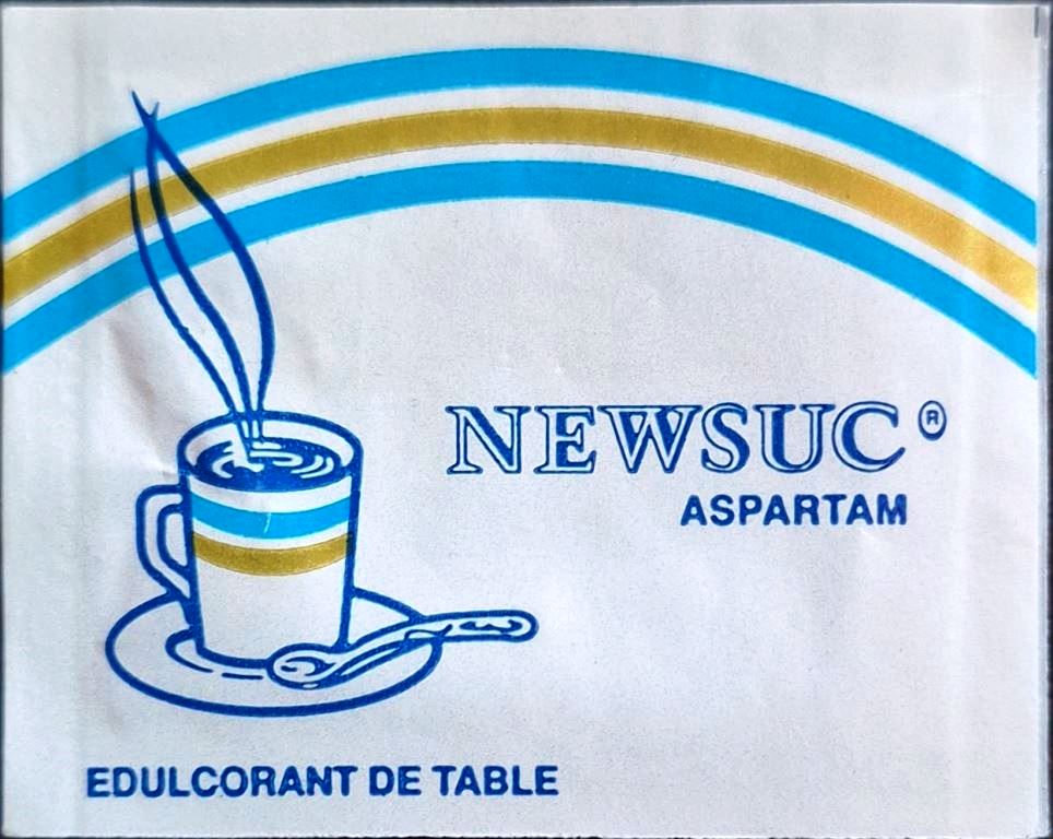Ma collection personnelle de Sachets d'édulcorant de la marque d'édulcorant NEW SUC de France. Ma collection personnelle de Sachets d'édulcorant de la marque d'édulcorant NEW SUC de France.