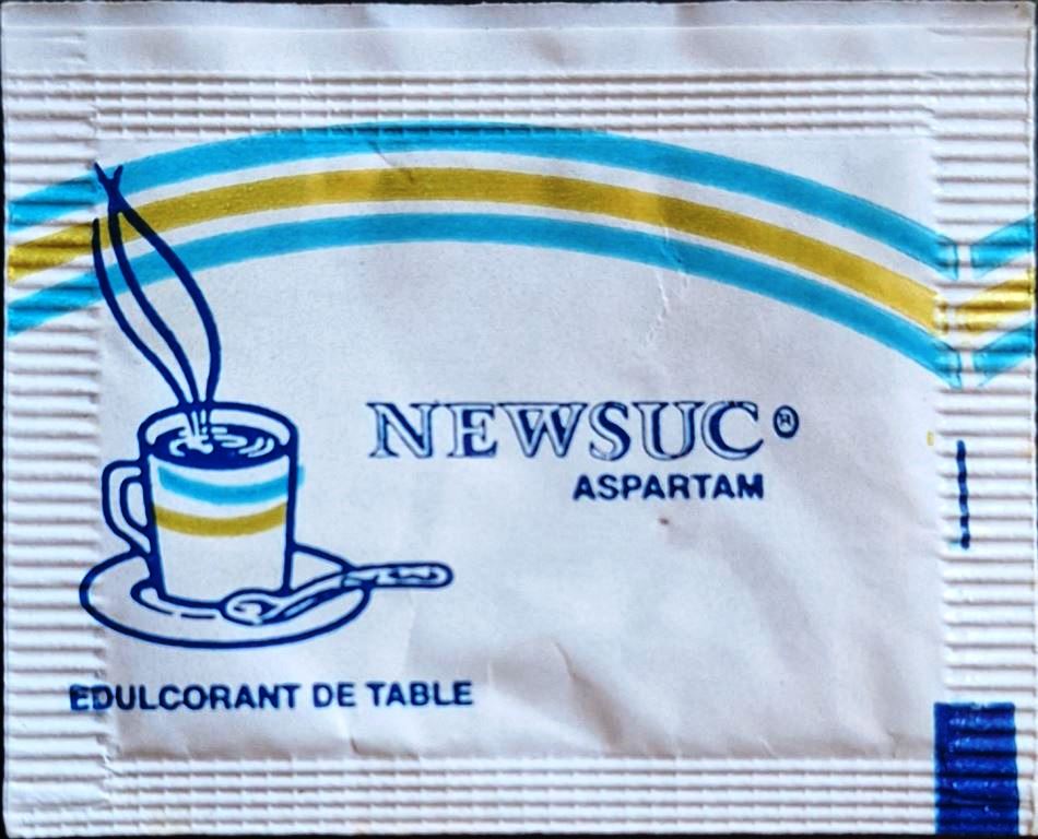 Ma collection personnelle de Sachets d'édulcorant de la marque d'édulcorant NEW SUC de France. Ma collection personnelle de Sachets d'édulcorant de la marque d'édulcorant NEW SUC de France.