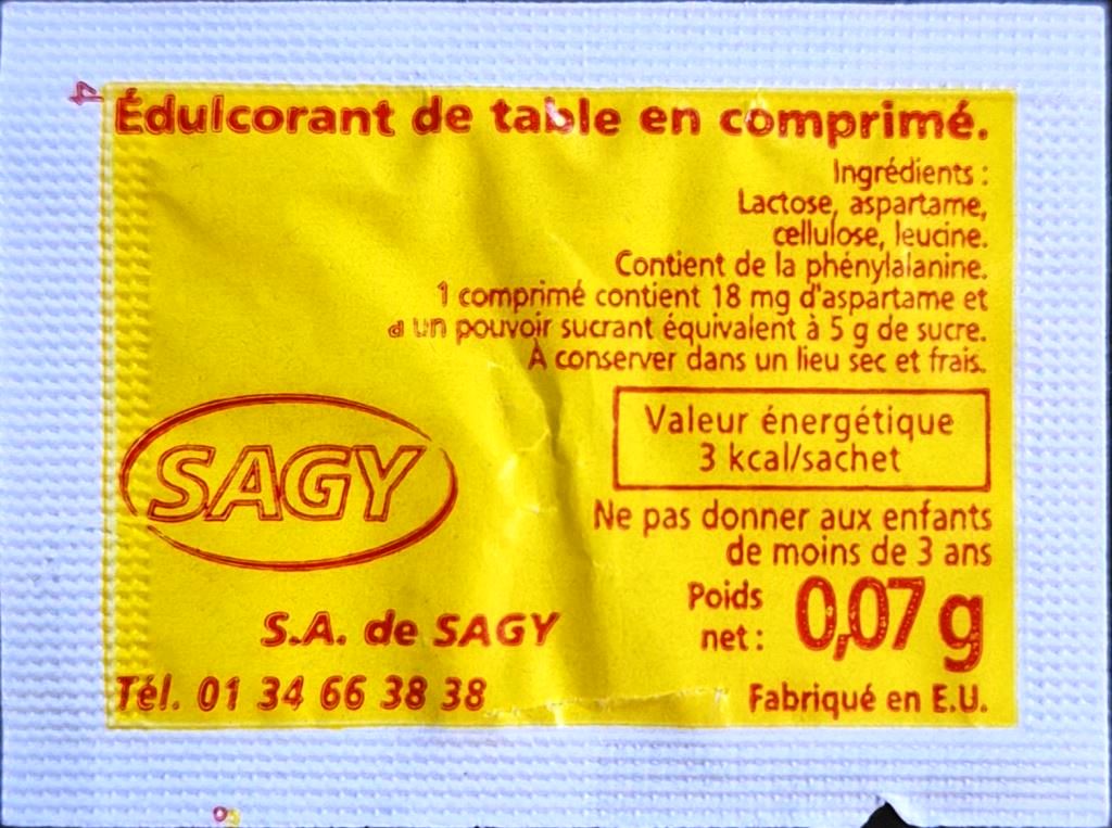 Ma collection personnelle de Sachets d'édulcorant de la marque d'édulcorant SAGYSUC de France. Ma collection personnelle de Sachets d'édulcorant de la marque d'édulcorant SAGYSUC de France.