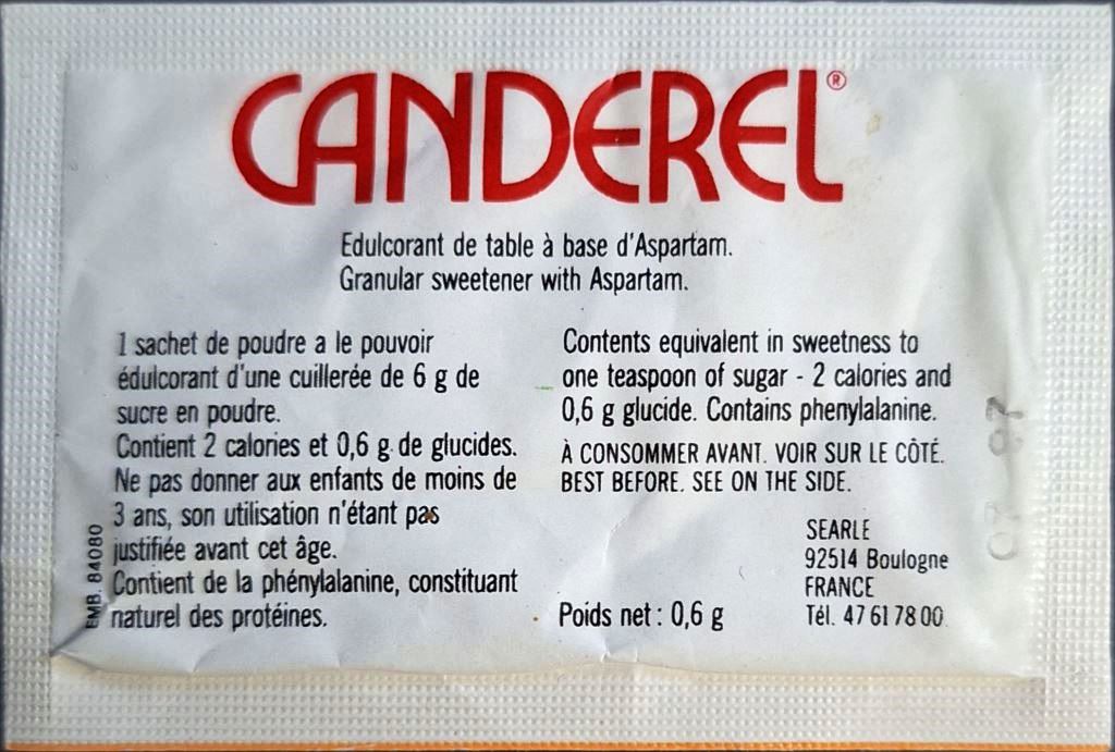 Ma collection personnelle de Sachets d'édulcorant de la marque d'édulcorant CANDEREL de France. Ma collection personnelle de Sachets d'édulcorant de la marque d'édulcorant CANDEREL de France.