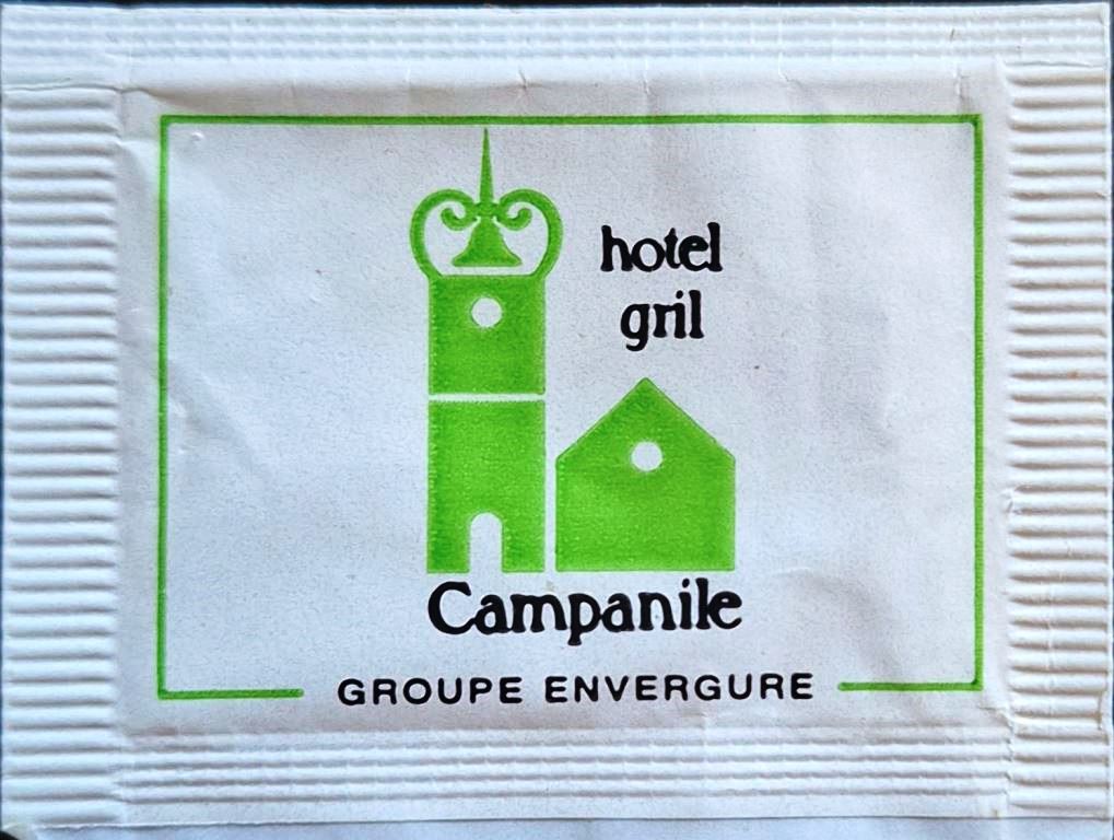 Ma collection personnelle de sachets d'édulcorant de l'hôtel CAMPANILE en France Ma collection personnelle de sachets d'édulcorant de l'hôtel CAMPANILE en France