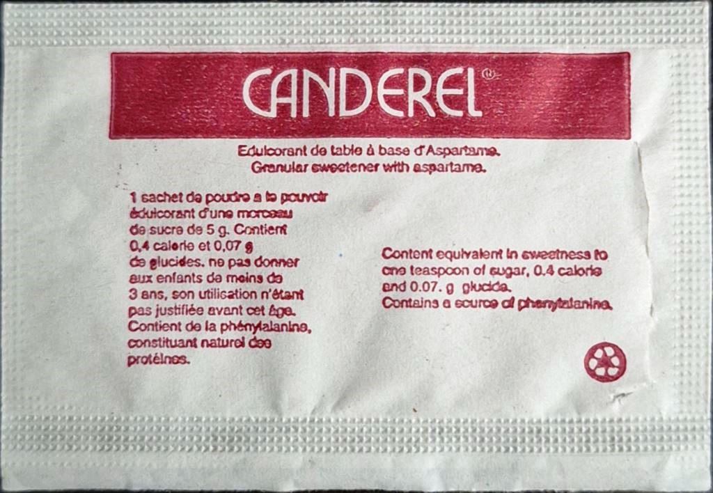 Ma collection personnelle de Sachets d'édulcorant de la marque d'édulcorant CANDEREL de France. Ma collection personnelle de Sachets d'édulcorant de la marque d'édulcorant CANDEREL de France.