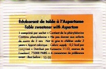 Ma collection personnelle de Sachets d'édulcorant de la marque d'édulcorant CARTE BLANCHE de France. Ma collection personnelle de Sachets d'édulcorant de la marque d'édulcorant CARTE BLANCHE de France.
