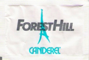 . Sachets d'édulcorant de l'hôtel FOREST HILL de France.