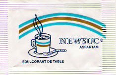 Ma collection personnelle de Sachets d'édulcorant de la marque d'édulcorant NEW SUC de France. Ma collection personnelle de Sachets d'édulcorant de la marque d'édulcorant NEW SUC de France.
