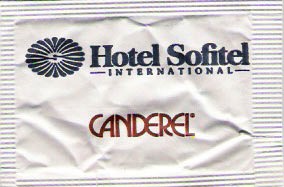 . Sachets d'édulcorant de l'hôtel SOFITEL de France.