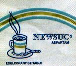 Ma collection personnelle de Sachets d'édulcorant de la marque d'édulcorant NEW SUC de France. Ma collection personnelle de Sachets d'édulcorant de la marque d'édulcorant NEW SUC de France.