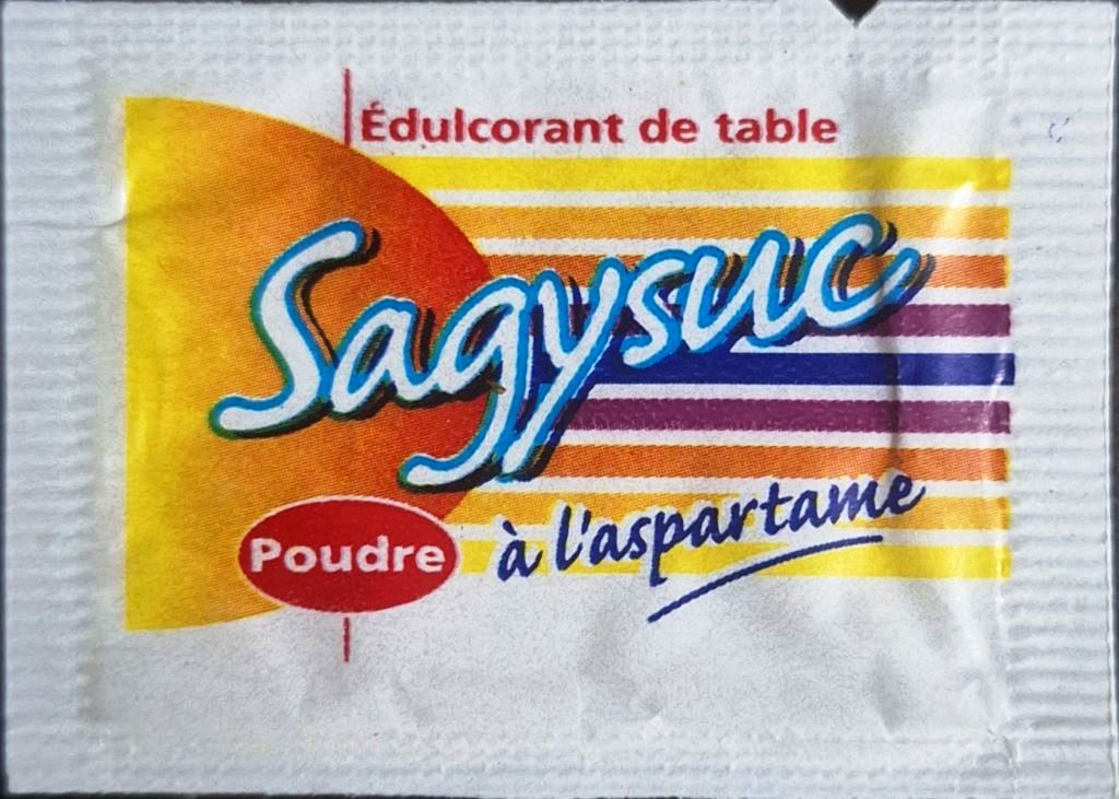 Ma collection personnelle de Sachets d'édulcorant de la marque d'édulcorant SAGYSUC de France. Ma collection personnelle de Sachets d'édulcorant de la marque d'édulcorant SAGYSUC de France.