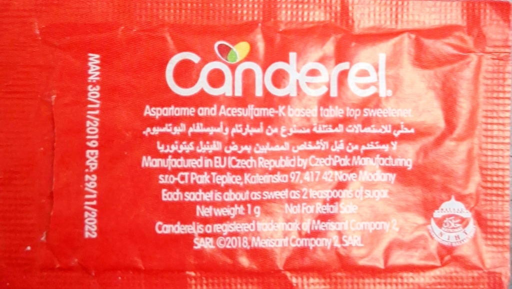 Ma collection personnelle de Sachets d'édulcorant de la marque d'édulcorant CANDEREL de France. Ma collection personnelle de Sachets d'édulcorant de la marque d'édulcorant CANDEREL de France.