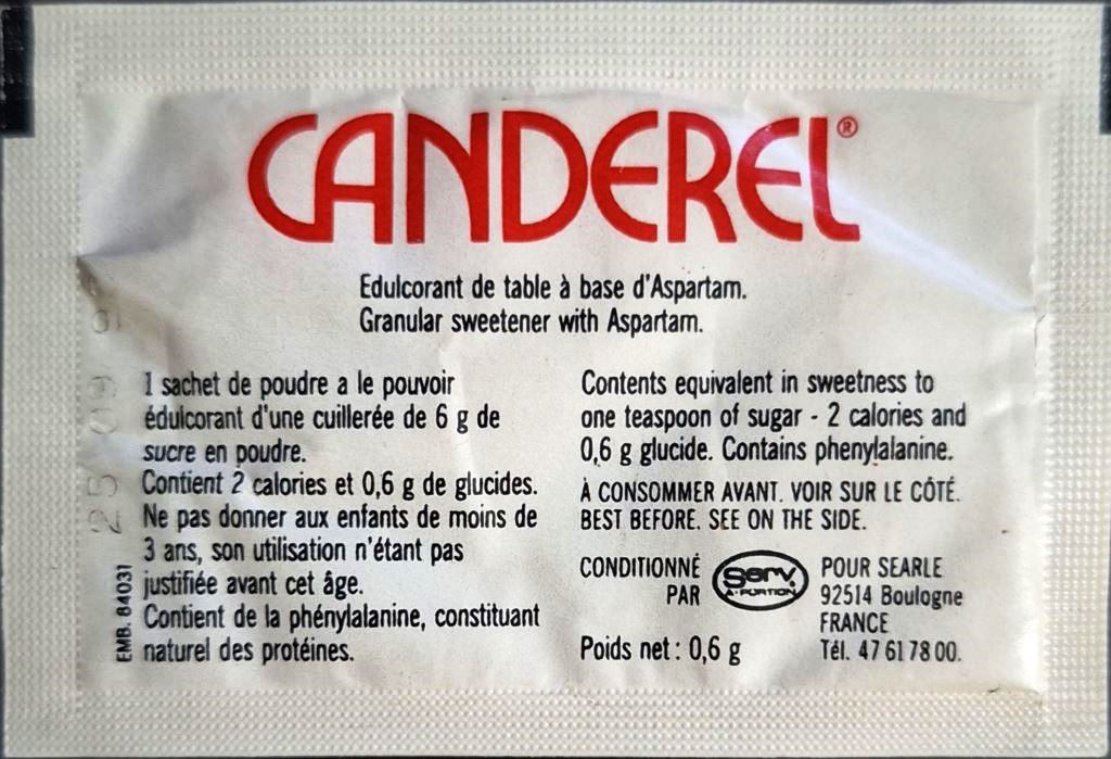 Ma collection personnelle de Sachets d'édulcorant de la marque d'édulcorant CANDEREL de France. Ma collection personnelle de Sachets d'édulcorant de la marque d'édulcorant CANDEREL de France.