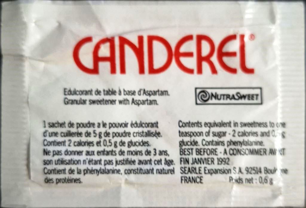 Ma collection personnelle de Sachets d'édulcorant de la marque d'édulcorant CANDEREL de France. Ma collection personnelle de Sachets d'édulcorant de la marque d'édulcorant CANDEREL de France.