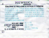 Ma collection personnelle de Sachets d'édulcorant de la marque d'édulcorant NEW SUC de France. Ma collection personnelle de Sachets d'édulcorant de la marque d'édulcorant NEW SUC de France.