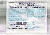 Ma collection personnelle de Sachets d'édulcorant de la marque d'édulcorant NEW SUC de France. Ma collection personnelle de Sachets d'édulcorant de la marque d'édulcorant NEW SUC de France.