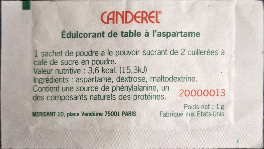 Ma collection personnelle de sachets d'édulcorant provenant du CASINO CAFETERIA en France Ma collection personnelle de sachets d'édulcorant provenant du CASINO CAFETERIA en France